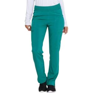 imageEDS Essentials Scrubs for Women YogaInspired PullOn Pant with FourWay Stretch and Moisture Wicking DK005Teal Blue