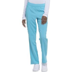 imageEDS Essentials Scrubs for Women YogaInspired PullOn Pant with FourWay Stretch and Moisture Wicking DK005Turquoise