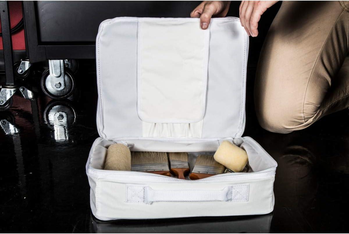 imageDickies 14Inch Painters Work Bag Stores Paint Trays Rollers and Brushes PunctureResistant Liner Durable White Canvas