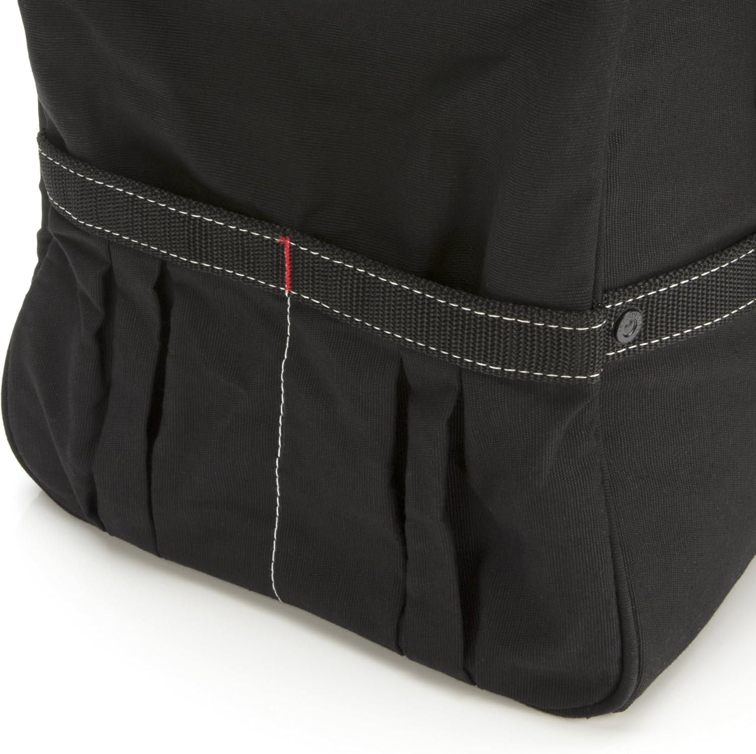 imageDickies 16Inch Durable Canvas Work Bag for Painters Carpenters and Builders HeavyDuty Zipper Reinforced Handles Exterior Pockets BlackBlack