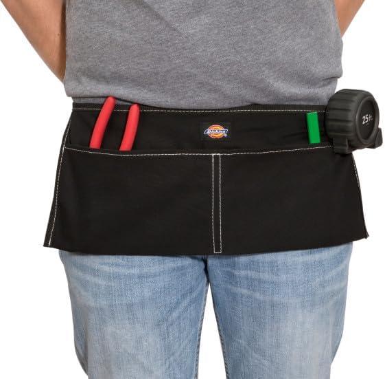 imageDickies 2Pocket Canvas Work Waist Apron Suitable for Woodworkers Artists and Other CraftspeopleBlack