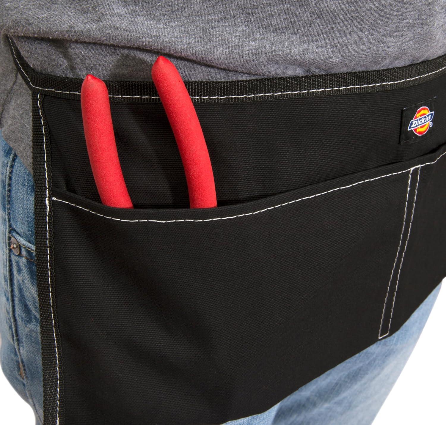 imageDickies 2Pocket Canvas Work Waist Apron Suitable for Woodworkers Artists and Other CraftspeopleBlack