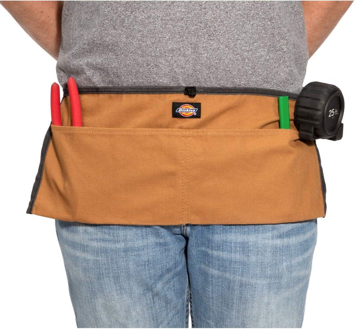 imageDickies 2Pocket Canvas Work Waist Apron Suitable for Woodworkers Artists and Other CraftspeopleTan