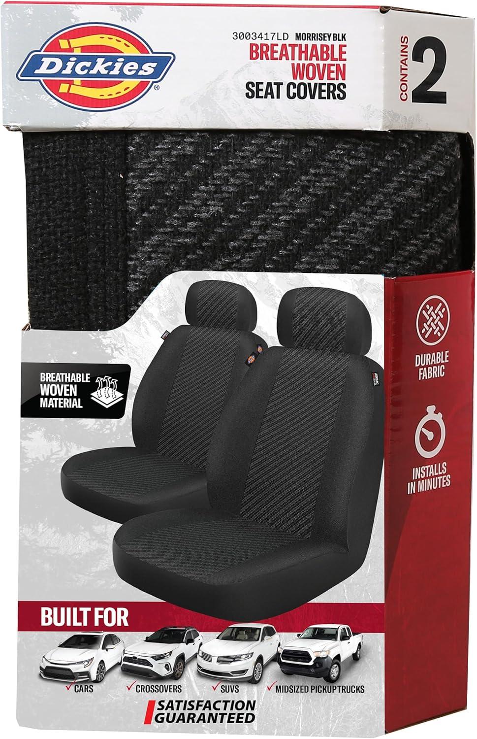 imageDickies 3003474LD Aquablock Black WaterResistant Seat CoverBlack  2Piece