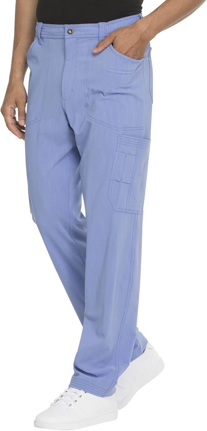 imageDickies Advance Men Scrubs Pant Straight Leg Zip Fly Cargo DK205Ciel Blue