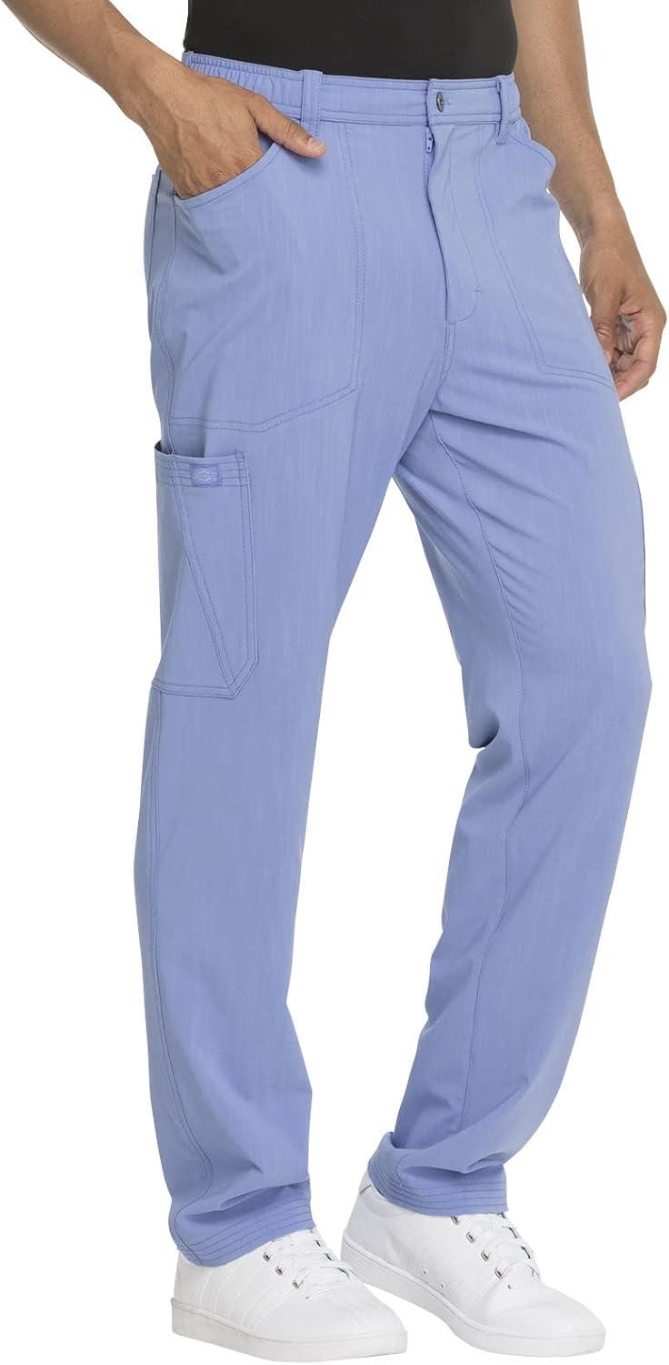 imageDickies Advance Men Scrubs Pant Straight Leg Zip Fly Cargo DK205Ciel Blue