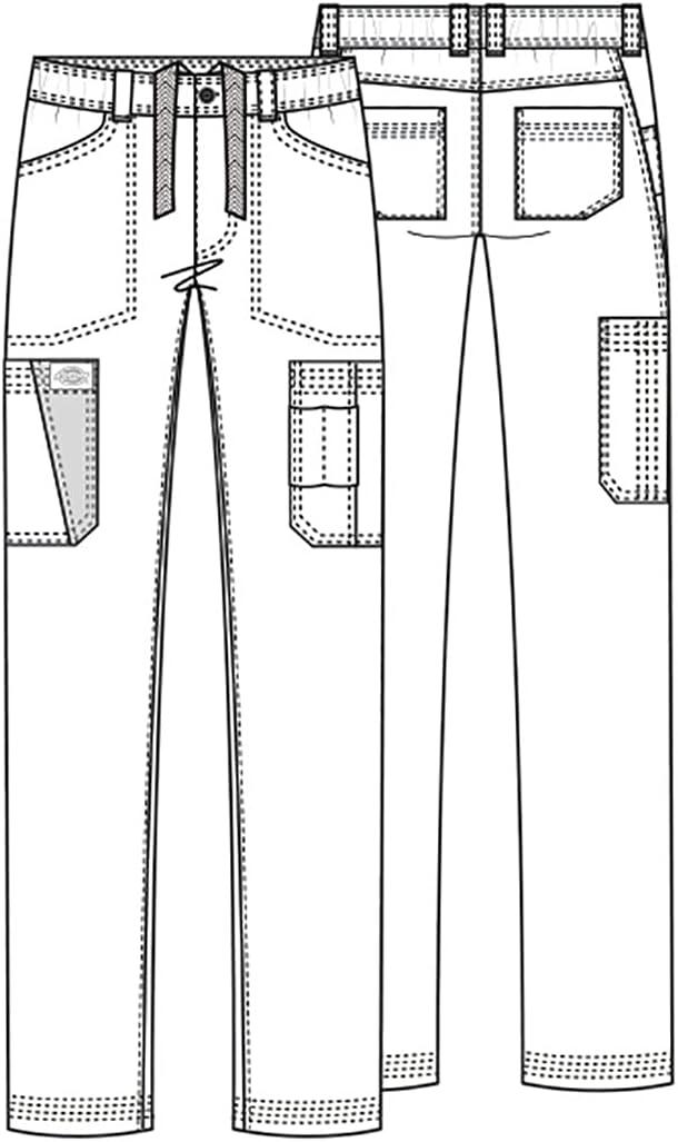 imageDickies Advance Men Scrubs Pant Straight Leg Zip Fly Cargo DK205Royal