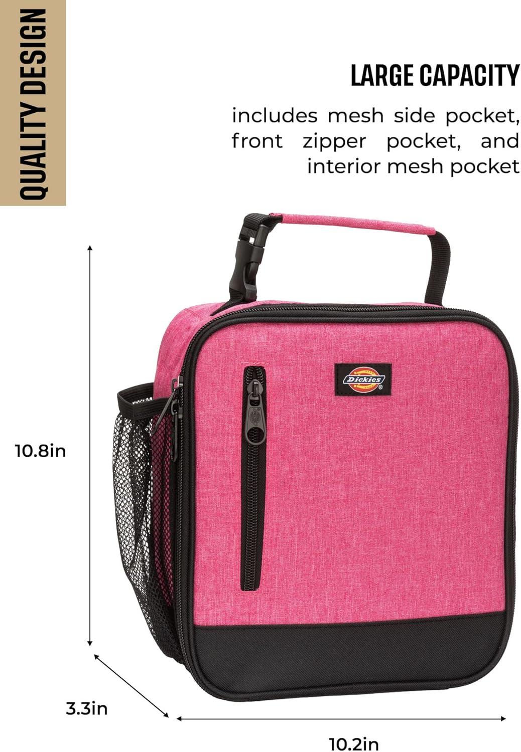 imageDickies Basic Insulated Lunch Bag for Work Thermal Reusable Office Lunch Box for Men Women Grey CamoPink