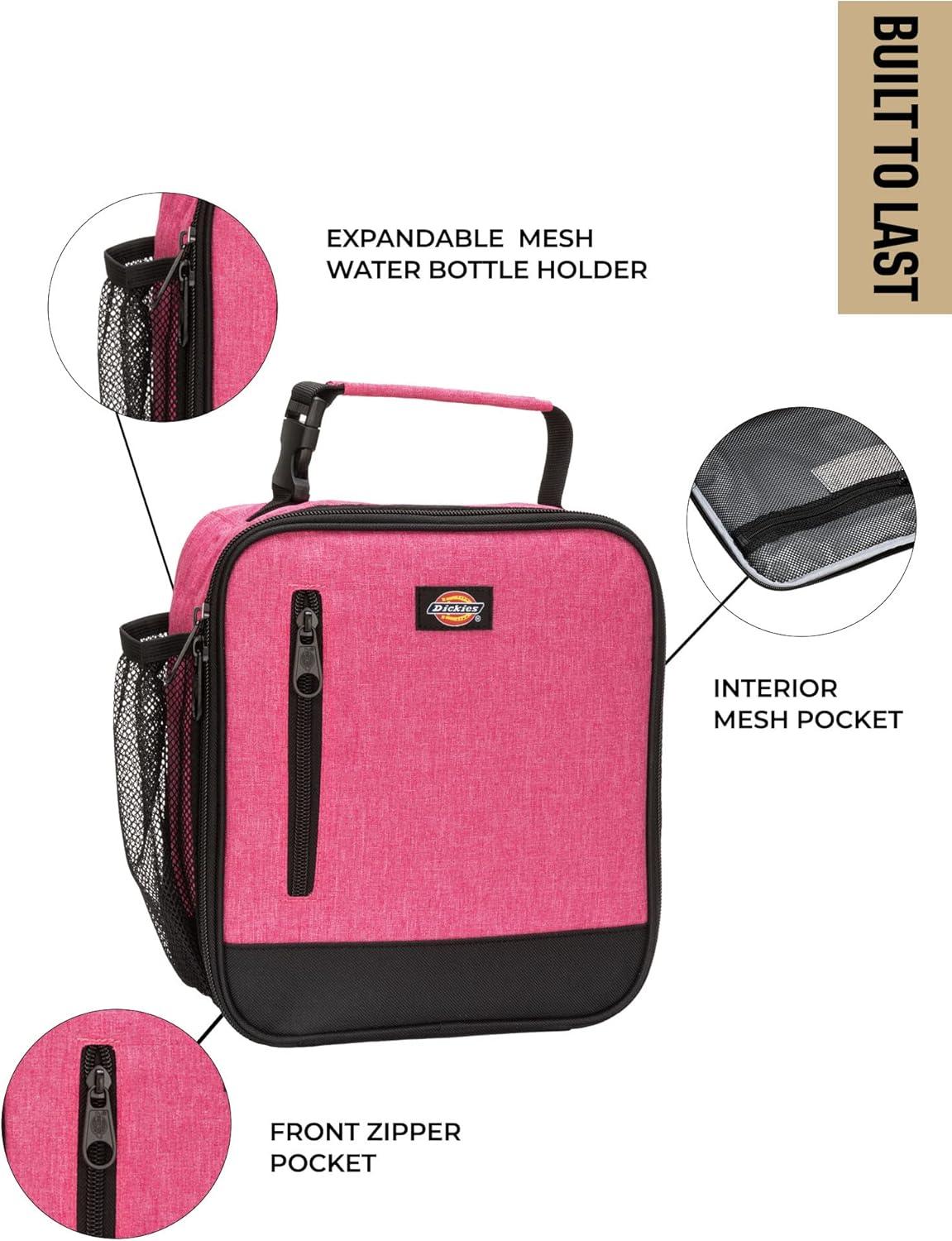 imageDickies Basic Insulated Lunch Bag for Work Thermal Reusable Office Lunch Box for Men Women Grey CamoPink