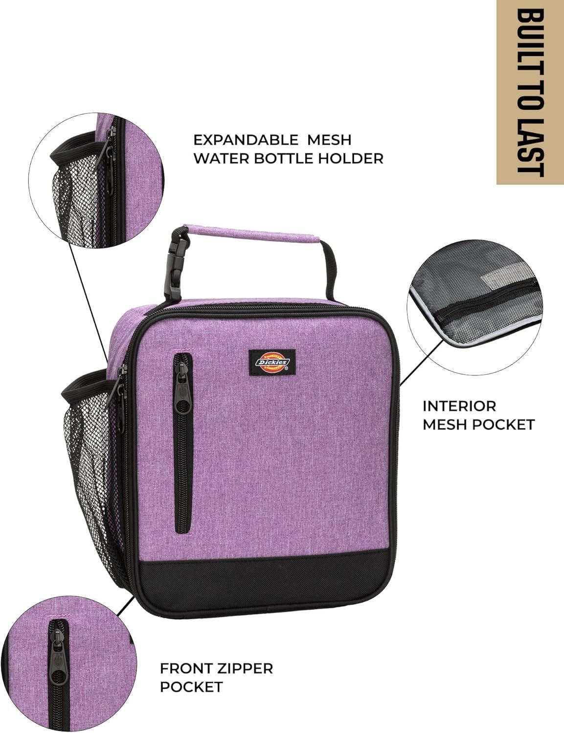 imageDickies Basic Insulated Lunch Bag for Work Thermal Reusable Office Lunch Box for Men Women Grey CamoPurple