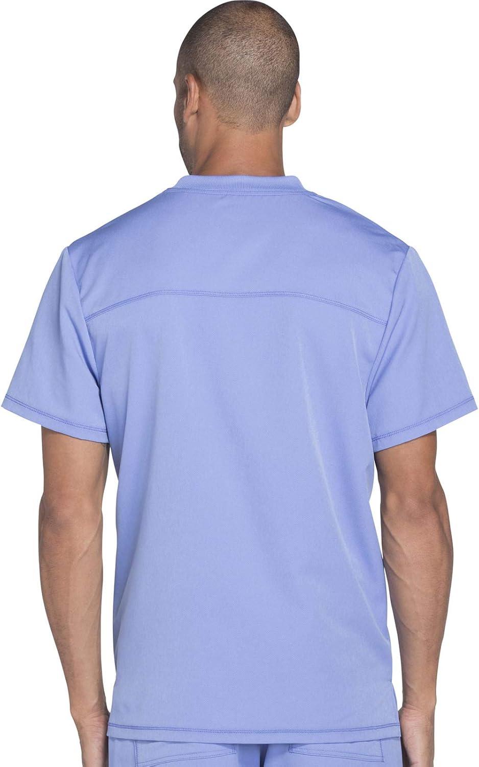 imageDickies Dynamix Men Scrubs Top VNeck DK640Ciel Blue
