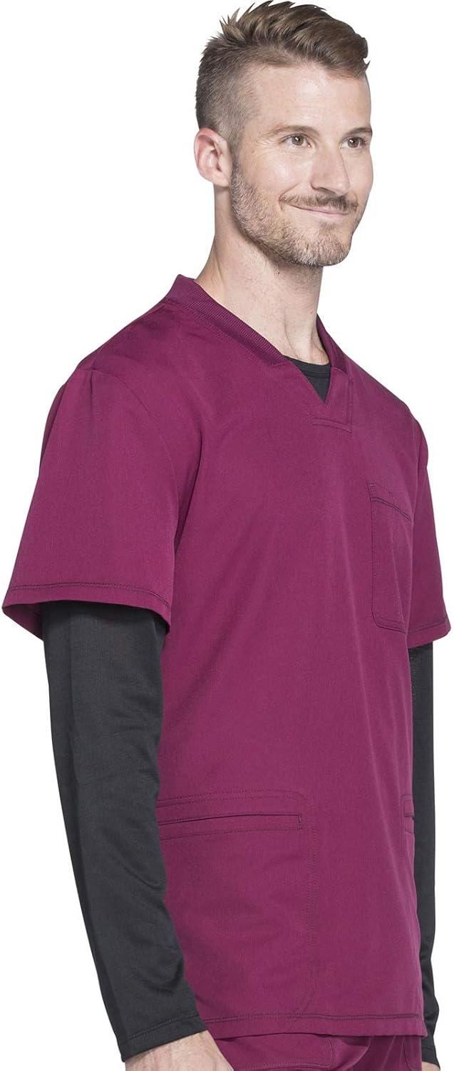 imageDickies Dynamix Men Scrubs Top VNeck DK640Wine