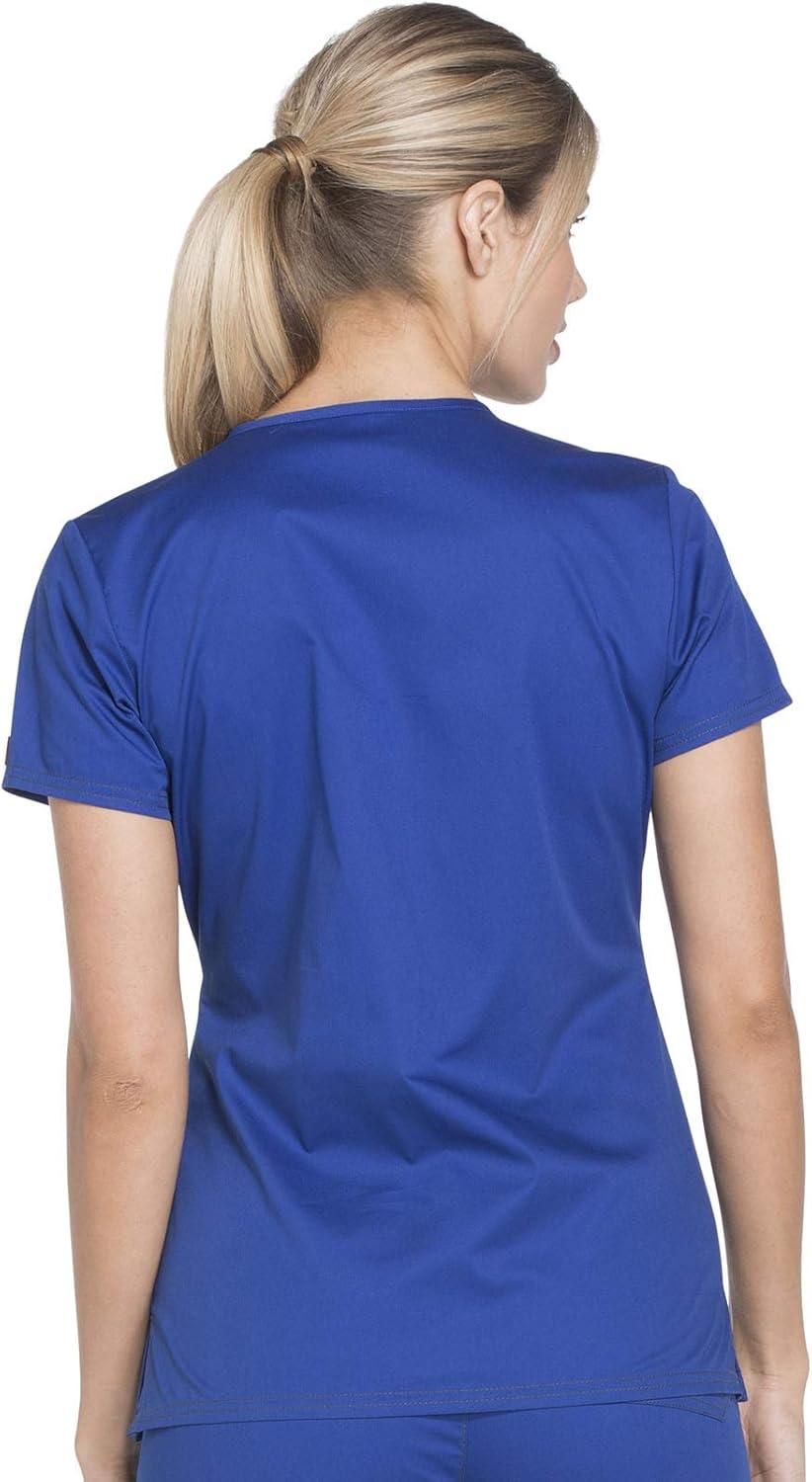 imageDickies EDS Women Scrubs Top VNeck Print DK876Galaxy Blue