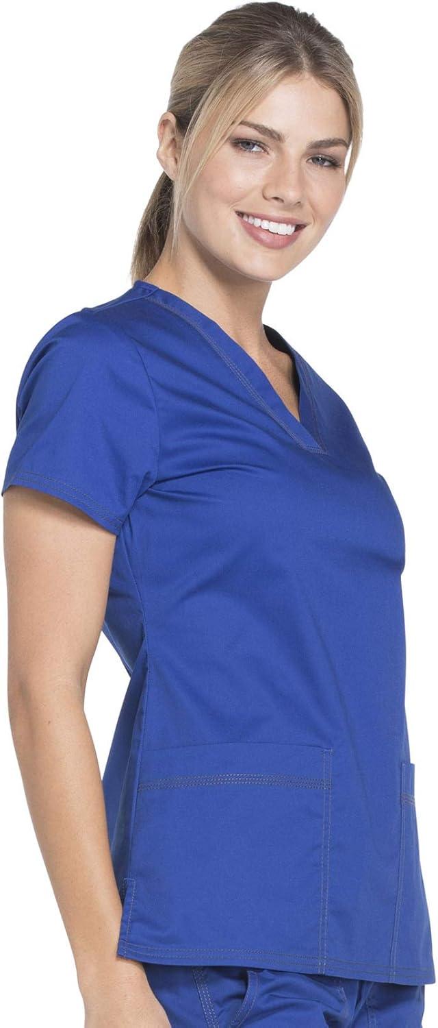 imageDickies EDS Women Scrubs Top VNeck Print DK876Galaxy Blue