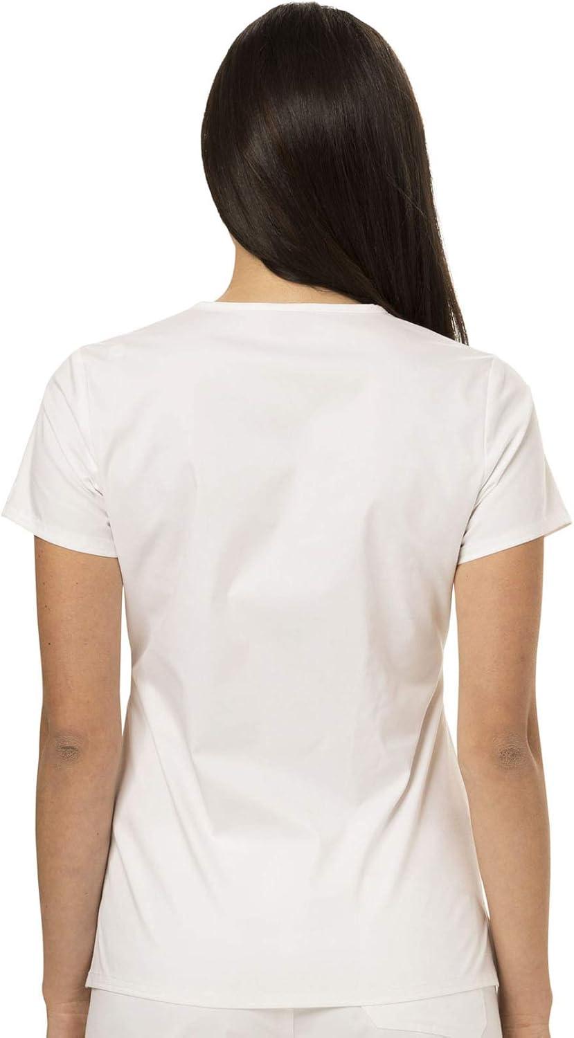 imageDickies EDS Women Scrubs Top VNeck Print DK876White