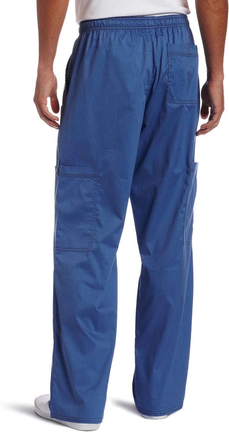 imageDickies Gen Flex Men Scrubs Pant Drawstring Cargo 81003Blue Fog