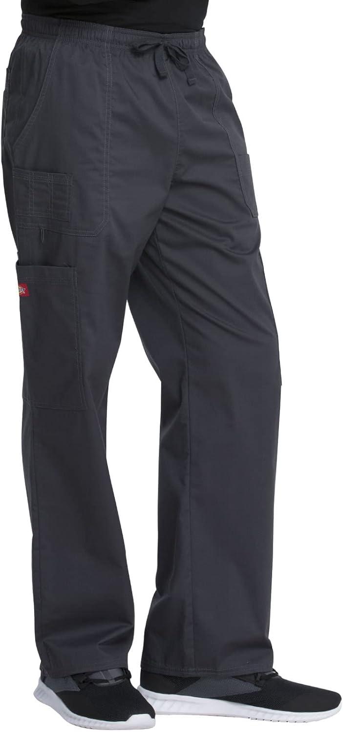 imageDickies Gen Flex Men Scrubs Pant Drawstring Cargo 81003Dark Pewter