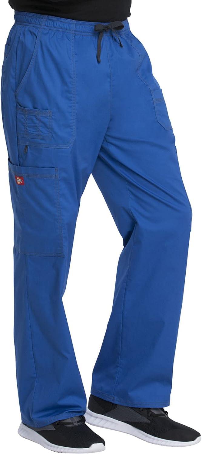 imageDickies Gen Flex Men Scrubs Pant Drawstring Cargo 81003Galaxy Blue