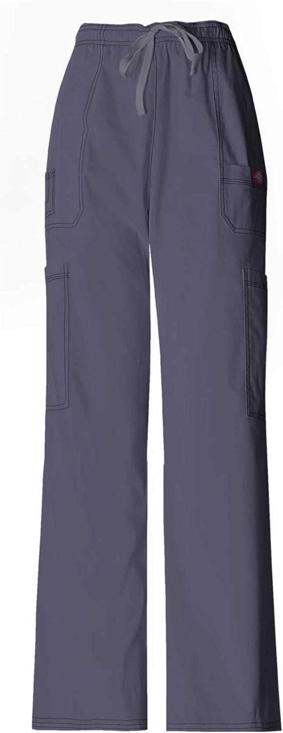 imageDickies Gen Flex Men Scrubs Pant Drawstring Cargo 81003Light Pewter