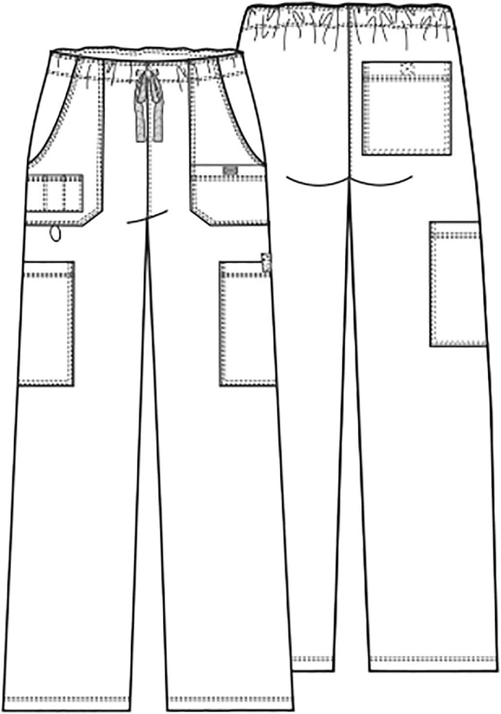 imageDickies Gen Flex Men Scrubs Pant Drawstring Cargo 81003White