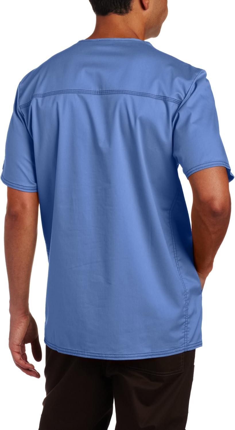 imageDickies Gen Flex Men Scrubs Top VNeck 81722Blue Fog