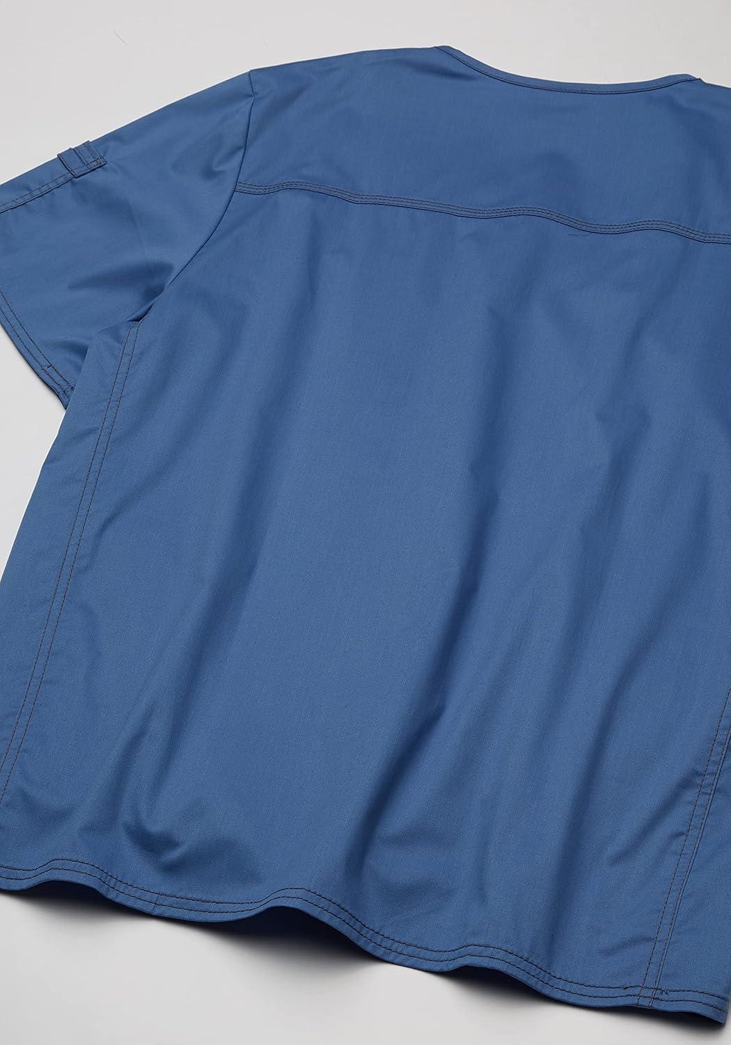 imageDickies Gen Flex Men Scrubs Top VNeck 81722Blue Fog