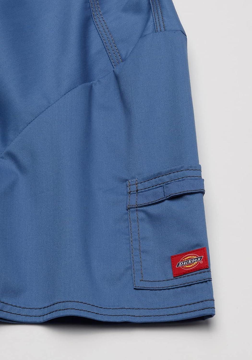 imageDickies Gen Flex Men Scrubs Top VNeck 81722Blue Fog