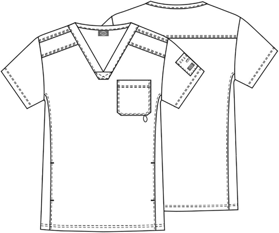 imageDickies Gen Flex Men Scrubs Top VNeck 81722Caribbean
