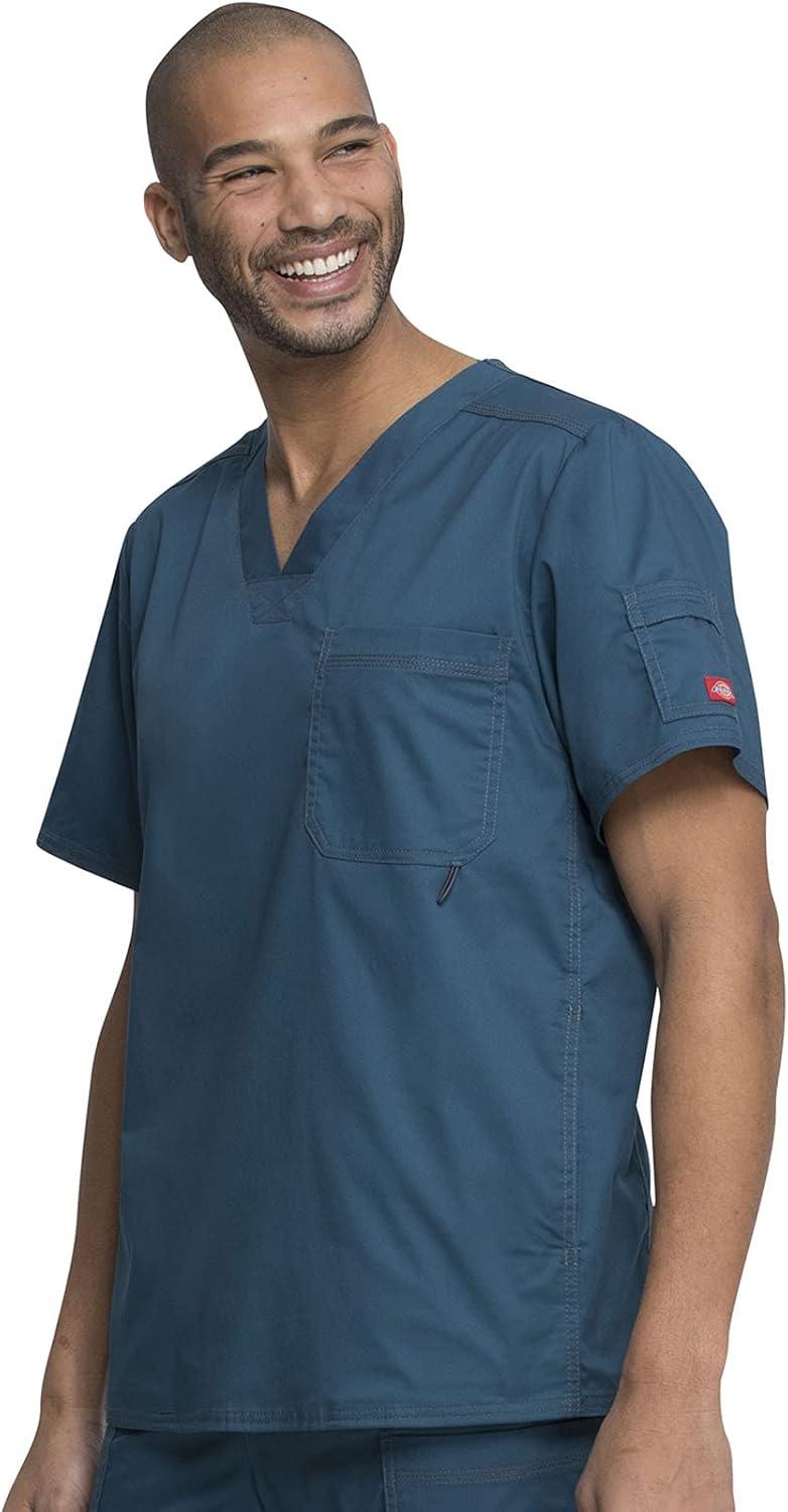imageDickies Gen Flex Men Scrubs Top VNeck 81722Caribbean
