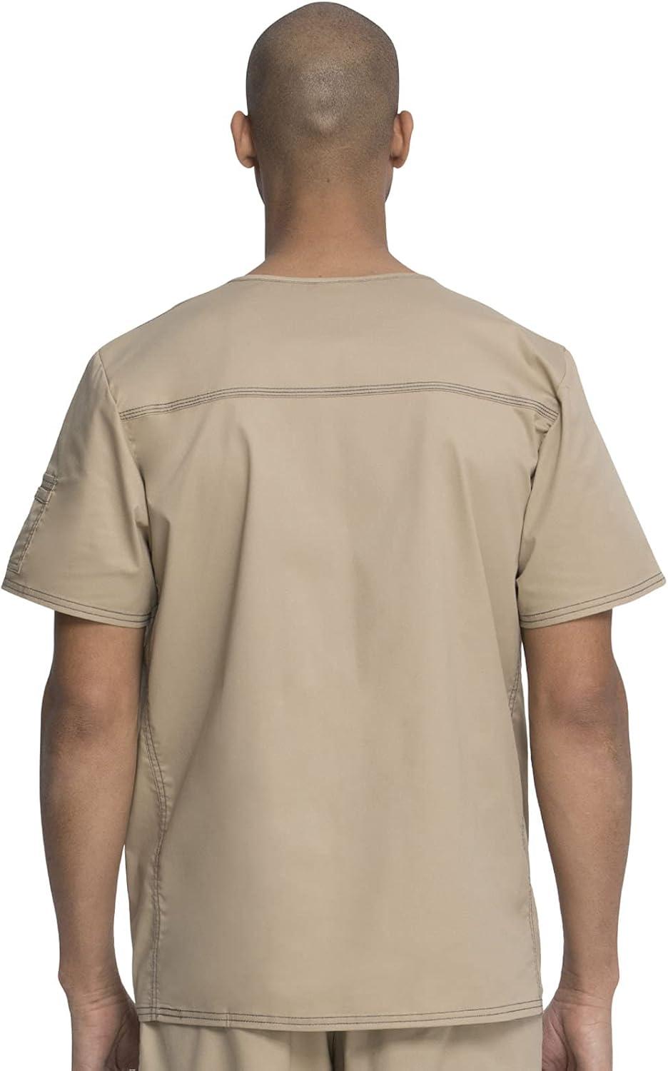 imageDickies Gen Flex Men Scrubs Top VNeck 81722Dark Khaki