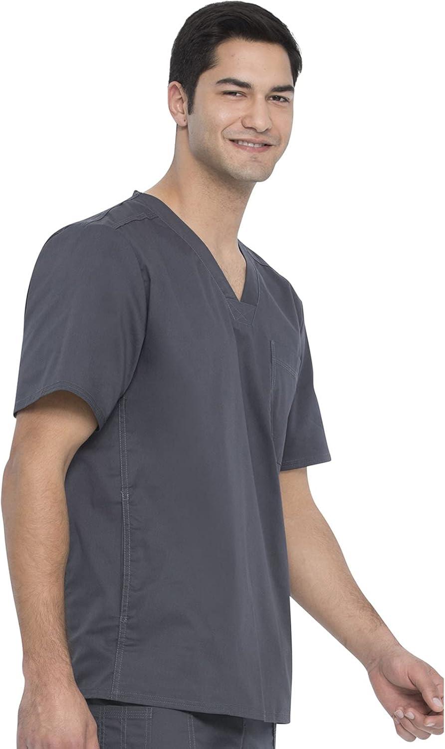 imageDickies Gen Flex Men Scrubs Top VNeck 81722Dark Pewter