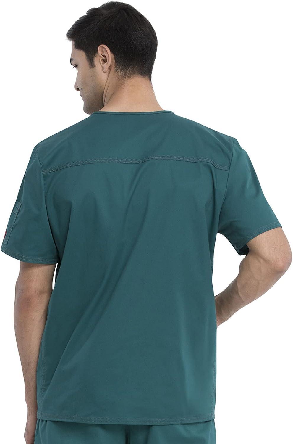 imageDickies Gen Flex Men Scrubs Top VNeck 81722Hunter