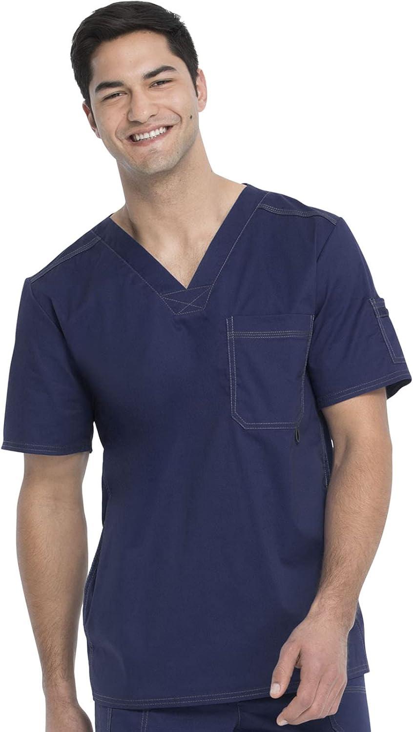 imageDickies Gen Flex Men Scrubs Top VNeck 81722Navy