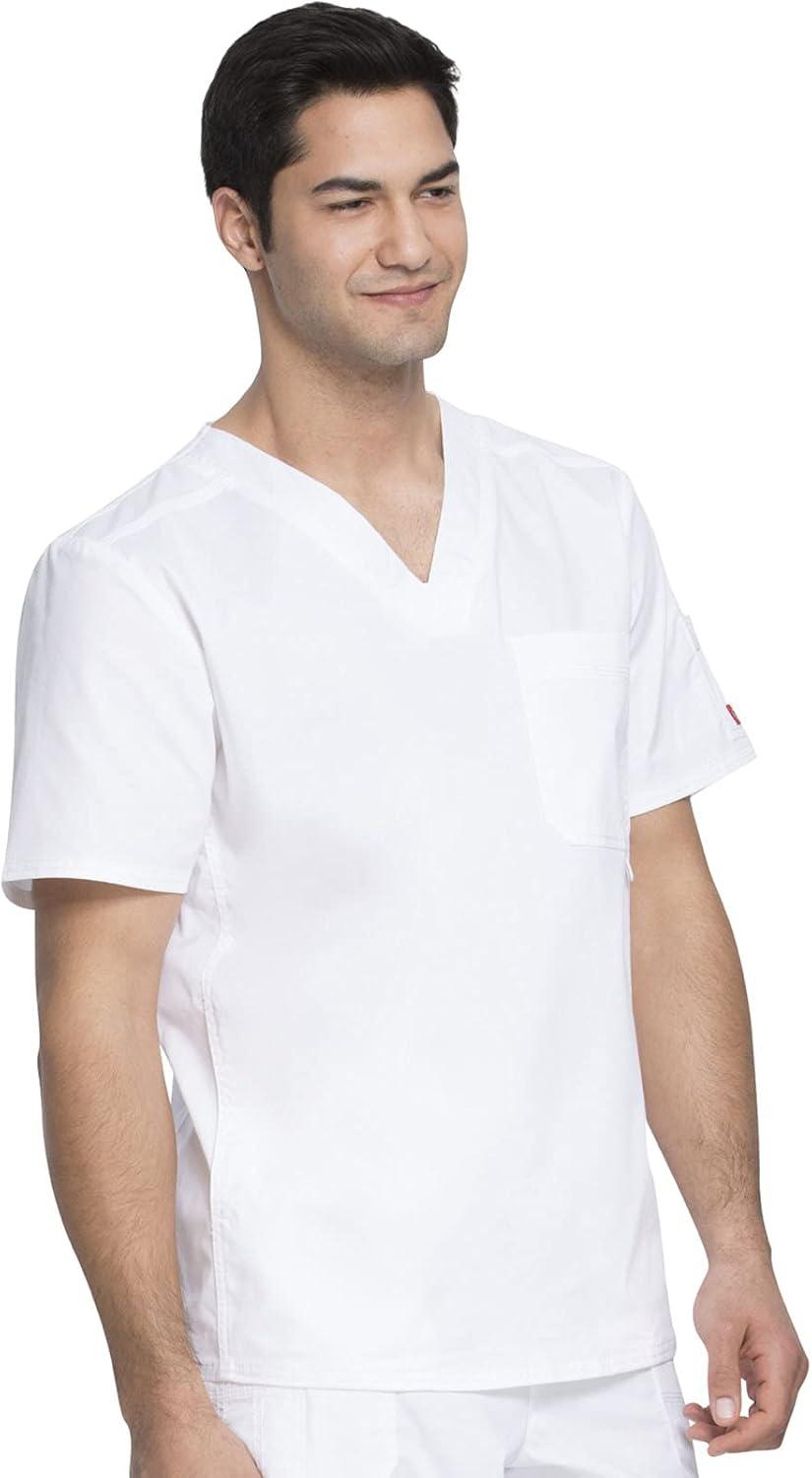 imageDickies Gen Flex Men Scrubs Top VNeck 81722White