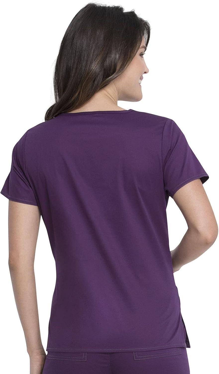 imageDickies Gen Flex Women Scrubs Top VNeck 817455Eggplant