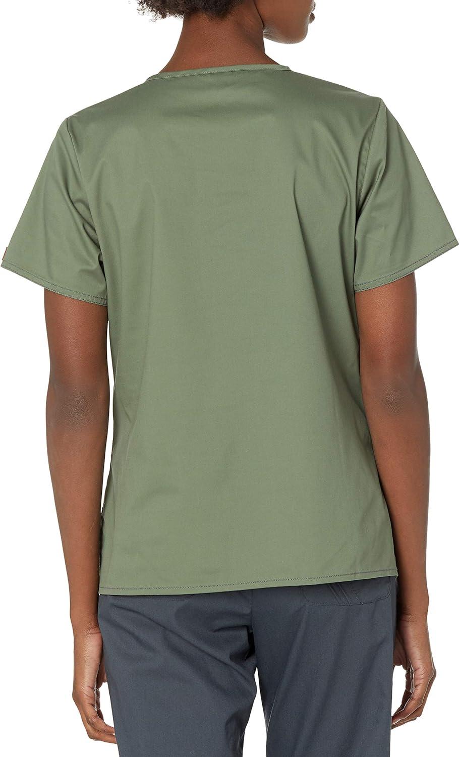 imageDickies Gen Flex Women Scrubs Top VNeck 817455Olive