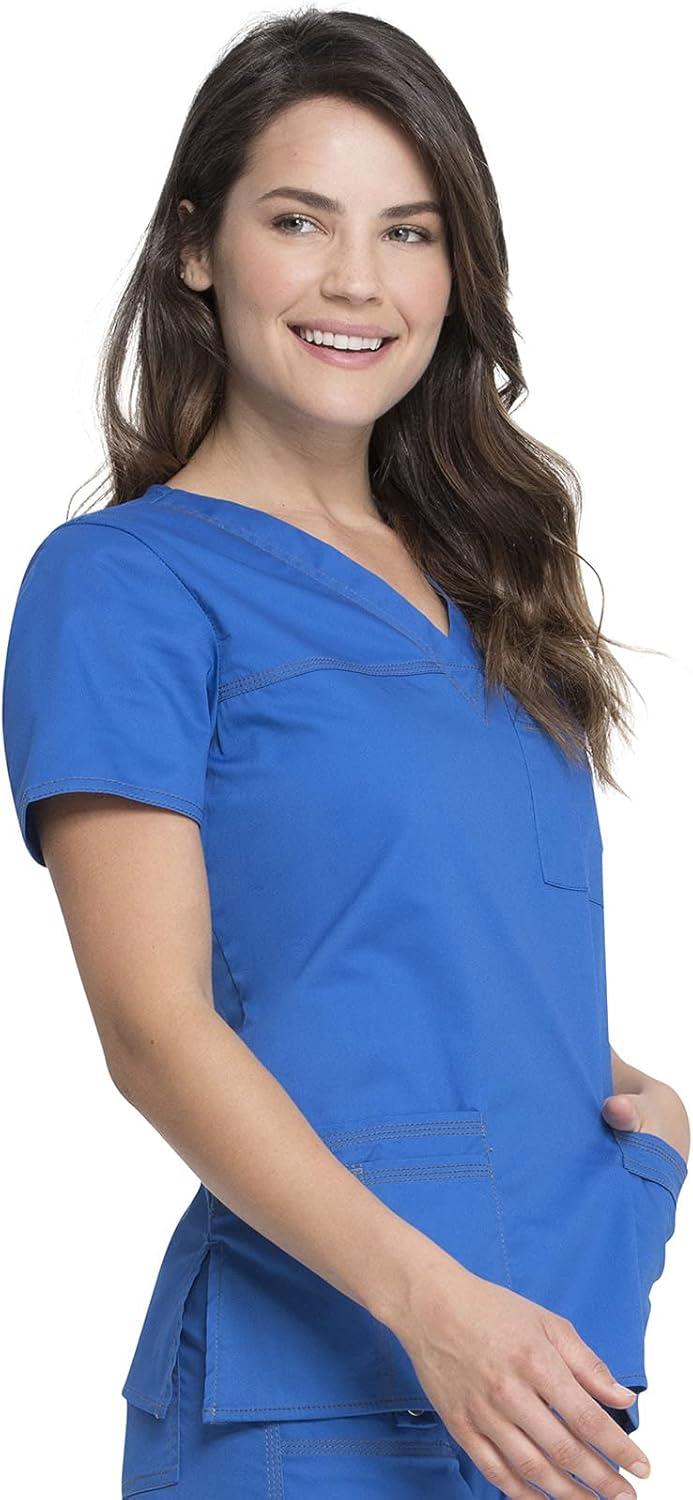 imageDickies Gen Flex Women Scrubs Top VNeck 817455Royal