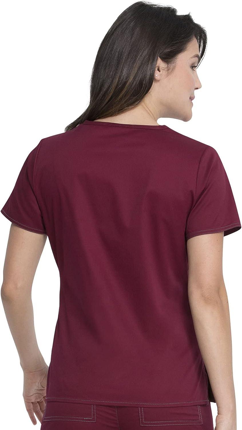imageDickies Gen Flex Women Scrubs Top VNeck 817455Wine