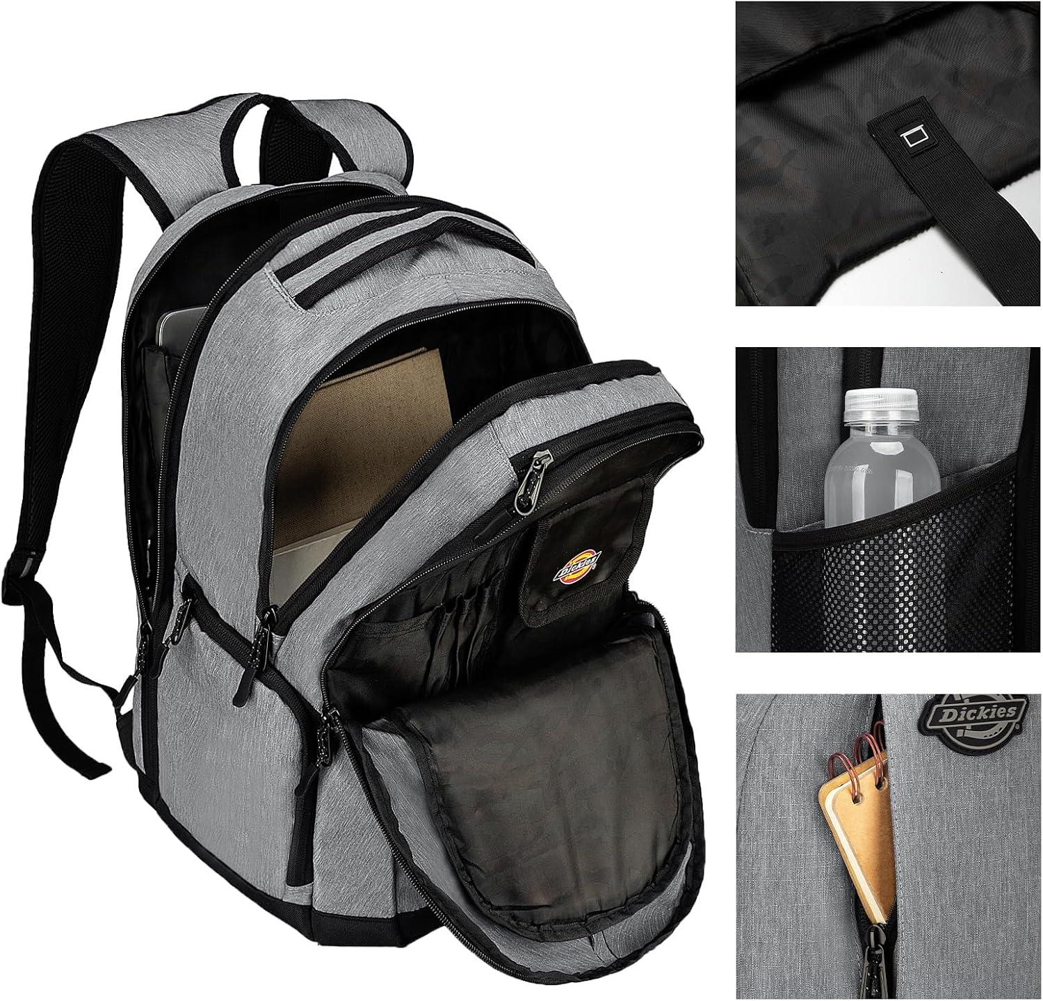 imageDickies Laptop Backpack Water Resistant College Computer Bag Fits 156 Inch NotebookCharcoal