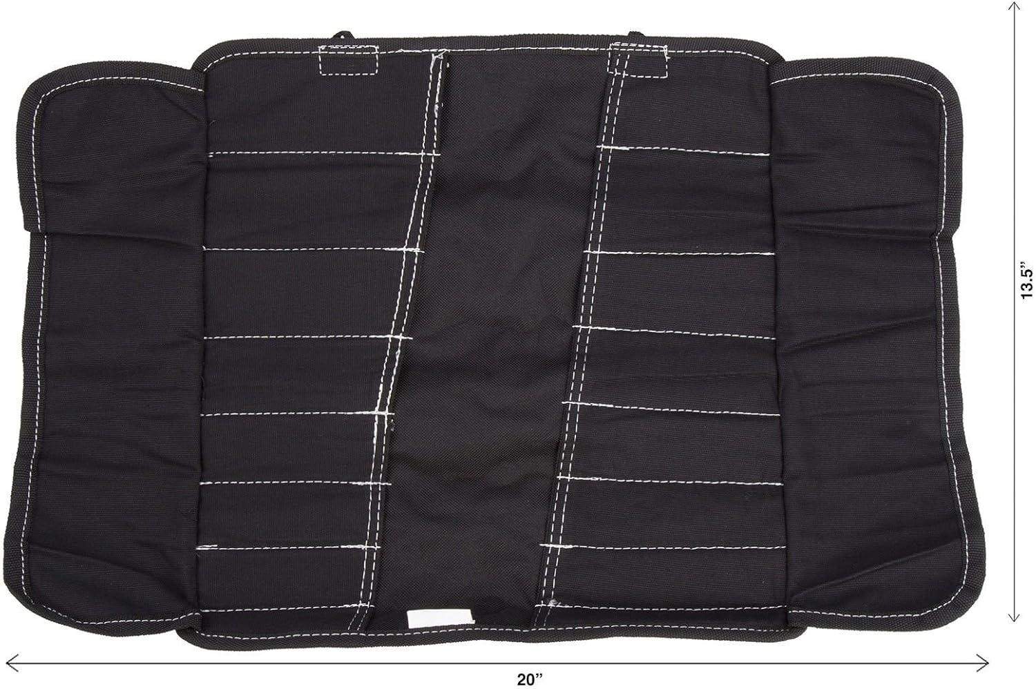 imageDickies Large WrenchScrewdriver Organizer Roll for Mechanics 23 Tool Pockets Durable Canvas Construction 26 in x 1425 in Unrolled BlackBlack