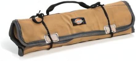 imageDickies Large WrenchScrewdriver Organizer Roll for Mechanics 23 Tool Pockets Durable Canvas Construction 26 in x 1425 in Unrolled BlackGrey