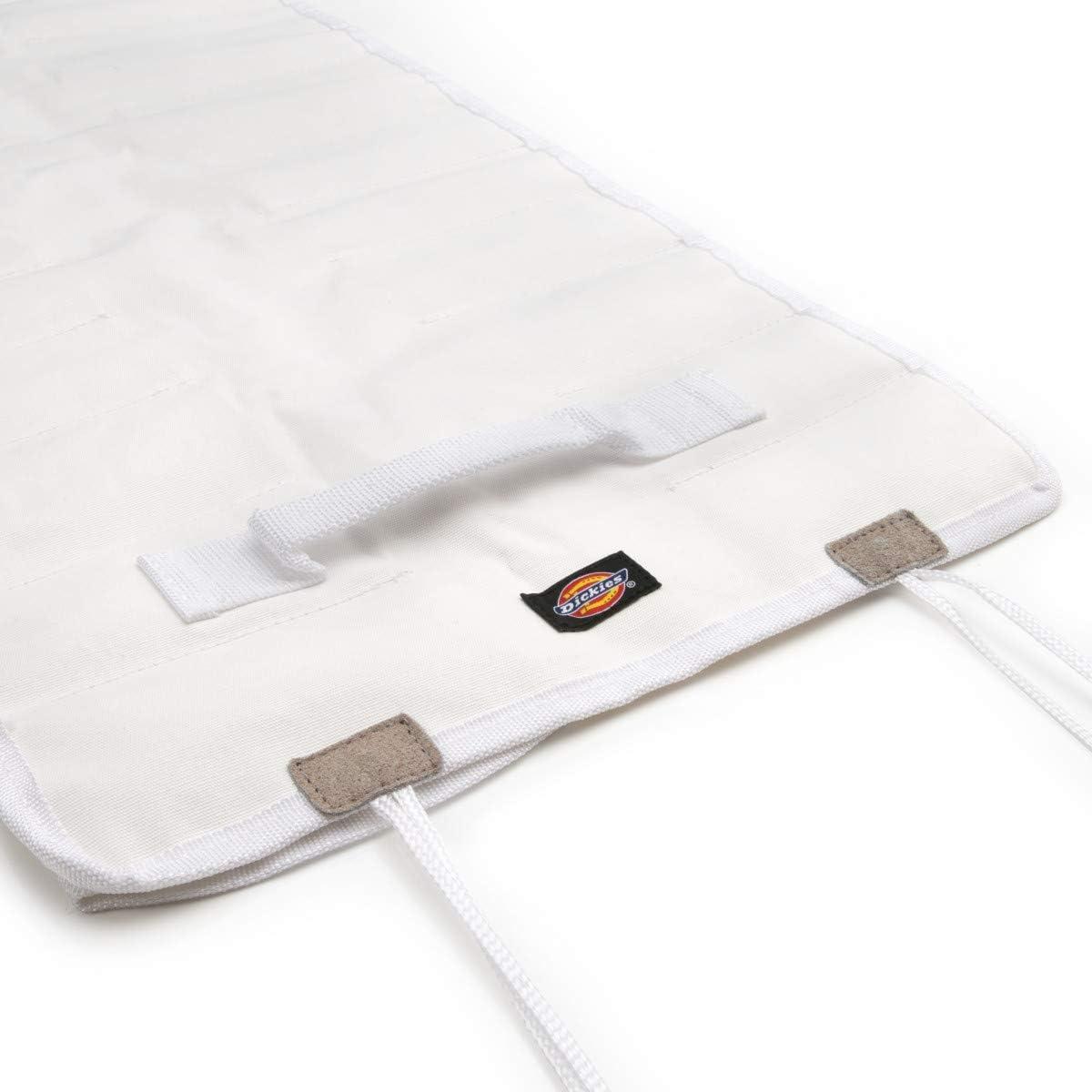 imageDickies Large WrenchScrewdriver Organizer Roll for Mechanics 23 Tool Pockets Durable Canvas Construction 26 in x 1425 in Unrolled BlackWhite