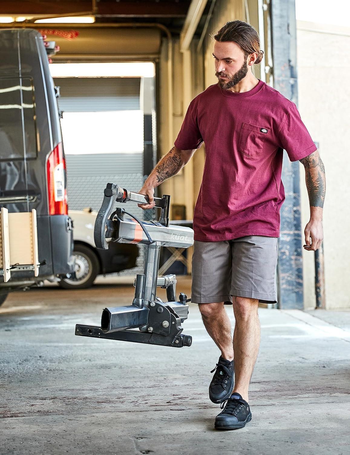 imageDickies Mens 11 Inch Relaxed Fit Stretch Twill Work ShortDesert Sand V1