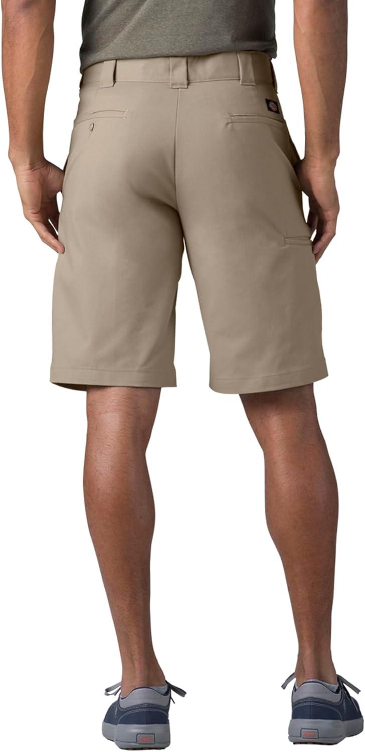 imageDickies Mens 11 Inch Relaxed Fit Stretch Twill Work ShortDesert Sand V1