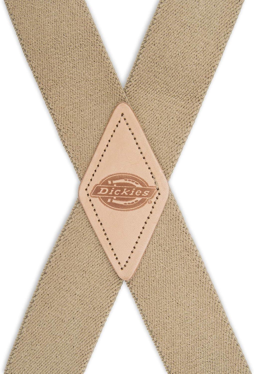 imageDickies Mens 114quot Solid Straight Clip Suspender  Adjustable Fit HeavyDuty ClipsBeige