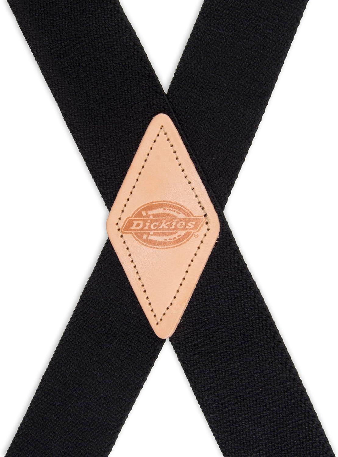 imageDickies Mens 114quot Solid Straight Clip Suspender  Adjustable Fit HeavyDuty ClipsBlack