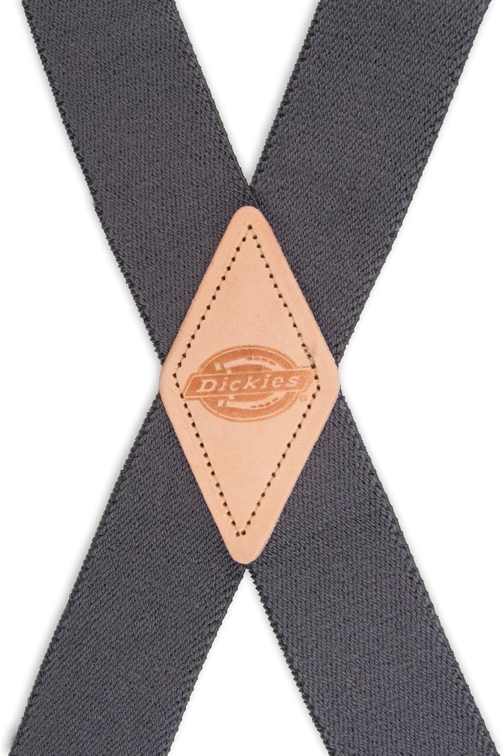 imageDickies Mens 114quot Solid Straight Clip Suspender  Adjustable Fit HeavyDuty ClipsCharcoal