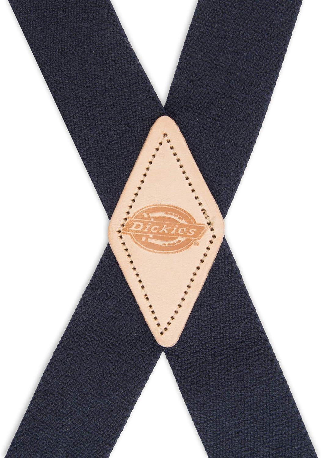 imageDickies Mens 114quot Solid Straight Clip Suspender  Adjustable Fit HeavyDuty ClipsNavy