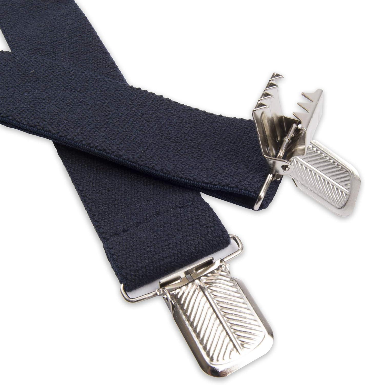imageDickies Mens 114quot Solid Straight Clip Suspender  Adjustable Fit HeavyDuty ClipsNavy