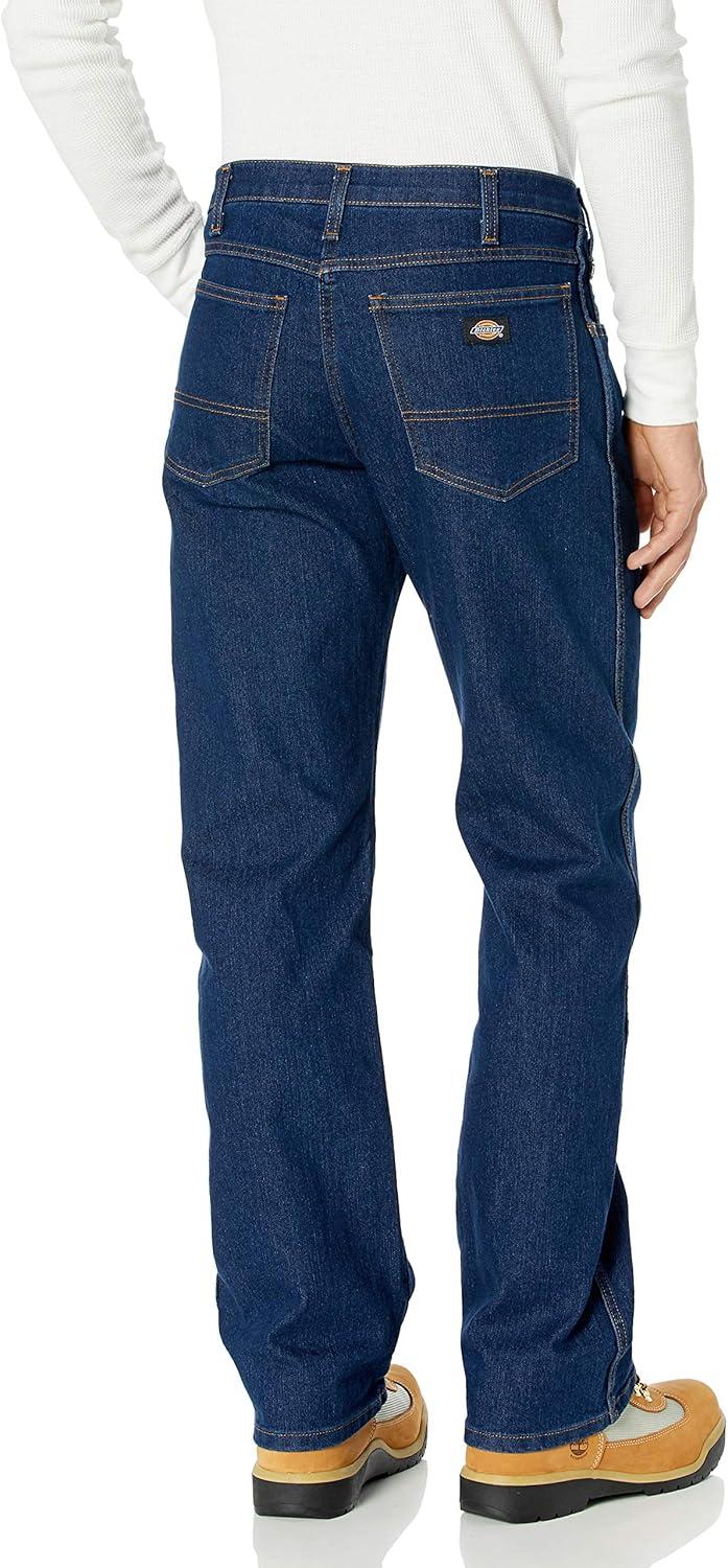 imageDickies Mens Active Waist 5Pocket Flex Performance PantsRinsed Indigo Blue